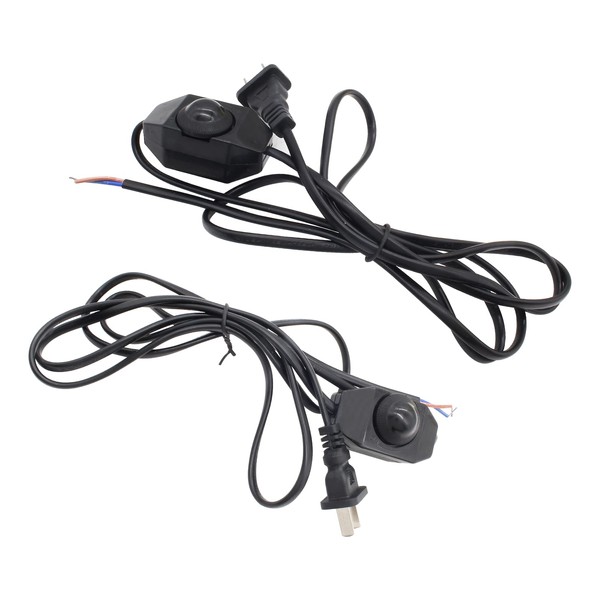 BokWin 2 Pcs Lamp Dimmer Switch with Cord,Rotary Dimmer Switch,Dimmer