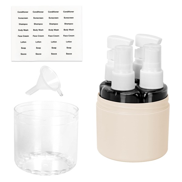 Colacoo Travel Bottles Leak Proof, 4 in 1 Travel Containers