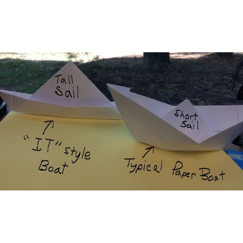 Paper Boat- mock boat "IT" for the Georgie, Paper Boat