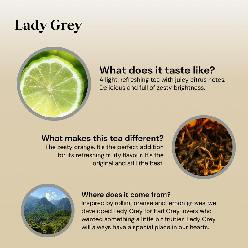 Twinings Lady Grey Tea Bright & Refreshing Black Tea with