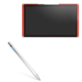 BoxWave Stylus Pen Compatible with Nextion NX1060P101-011C-I (10.1 in) - AccuPoint Active Stylus, Electronic Stylus with Ultra Fine Tip - Metallic Silver