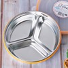 Stainless steel airtight container 3 compartment sharing side dish container