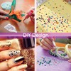 24 Colours 3-4mm Rhinestones, Rhinestones for Craft, Flat Back Resin
