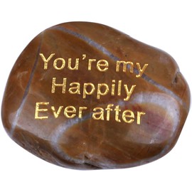 Holy Land Market Seven Love and Romance Engraved River Stones Set - Model III