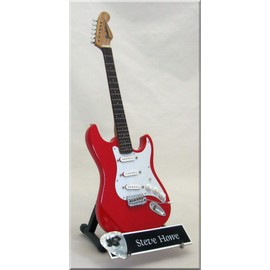 STEVE HOWE Miniature Guitar YES red with Guitar Pick