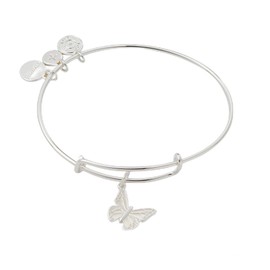 Alex and Ani Pearlized Butterfly Charm Bangle