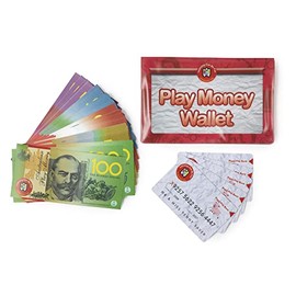 Learning Can Be Fun Wallet Play Money, Notes and Credit Cards