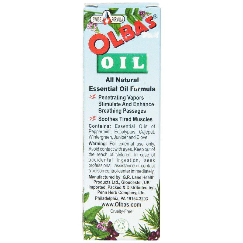 Olbas Oil Aromatherapy Inhalant and Aromatic Massage Oil, 0.95 Fl