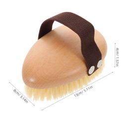 Ipetboom Nonslip Back Scrubber with Natural Bristles for Comprehensive Cleansing Portable Shower Brush for Men Women Travel Friendly Skin Care Tool