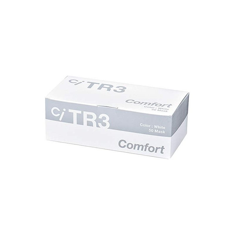 Tooth Love Medical TR3 Comfort Mask, White, Pack of 50