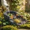 Tortuga Downspout Bloque de salpicaduras decorativo, boquilla de lluvia, desviador