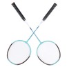 2 PCS X3 Badminton Rackets Iron Alloy Integrated Double Badminton