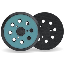 Sanding Pads, 2 Pack 5” 8 Hole Hook & Loop Orbital Sanding Pads for BO5041/K, BO5010/K, BO5030/K, BO5031/K, XOB01Z (3 Screw Holes for Easy Installation, Fits Makita 743081-8, 743051-7)