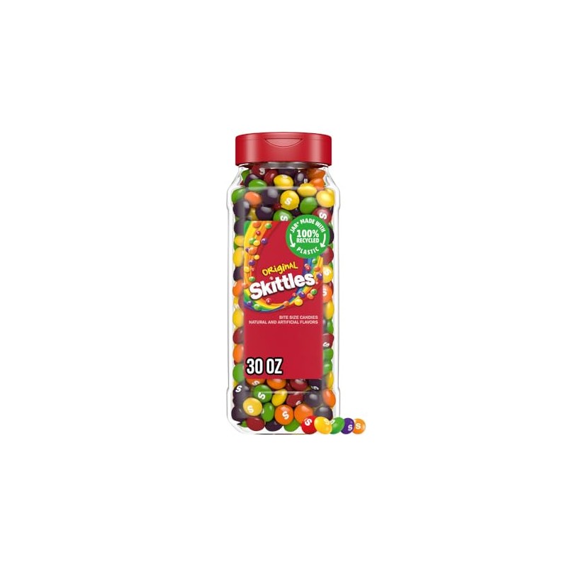 SKITTLES Original Chewy Fruity Rainbow Candy For Mid Day Snacking,