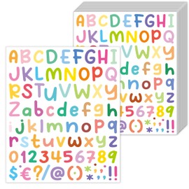 AVERZELLA 1 Inch Small Letter Stickers Colorful - 26 Sheets (2106 Pcs) Vinyl Alphabet Stickers, Multi Colors, Waterproof, Peel & Stick Decals for Scrapbooking, Water Bottles, DIY Crafts