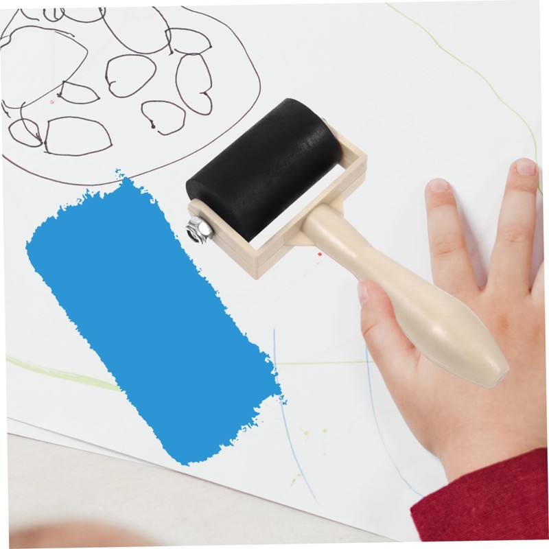 Gadpiparty 5 Pcs Printmaking Roller Ergonomic Ink Roller for Art