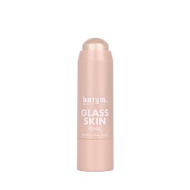 Barry M Glass Skin Highlighter Stick Multi Use Cream Highlighter Glossy Stick for Face Dewy Glow Lightweight Blendable Formula with Vitamin E - Pearl