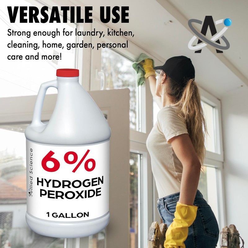 Allied Science 6% Hydrogen Peroxide, Food Grade H202 and Water,