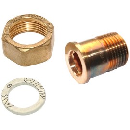 Viega 320232 Model 3335 Connection Screw Fitting Red Brass Flat Sealing Internal Thread x External Thread 1/2 Inch