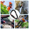 JRSGS Climbing Carabiner 25KN Large Carabiner Clip Auto Locking Carabiner