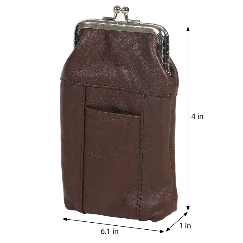 Leather Cigarette Case Pack Holder Regular or 100's Lighter Pocket