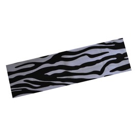 1 Dozen 2.5 Inch Wide ZEBRA ANIMAL PRINT Cotton Stretchy Headbands by Funny Girl Designs (WHITE)