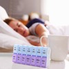 Twice a Day Detachable Weekly Pill Organizer with AM/PM Compartments