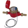 PRM 3/4 Inch Multi-Jet Brass Totalizing Hot Water Meter with