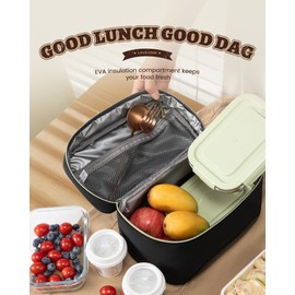 LOVEVOOK Lunch Bag, Insulated Lunch Bags for Women Men, Adults Cooler Lunchbag for Work Travel Picnic School, Reusable Thermal Lunch Box Container Tote Bags, Womens Pack Lunch Organizer