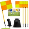 mayoken® Soccer Corner Flags Set of 4 with Adjustable ABS