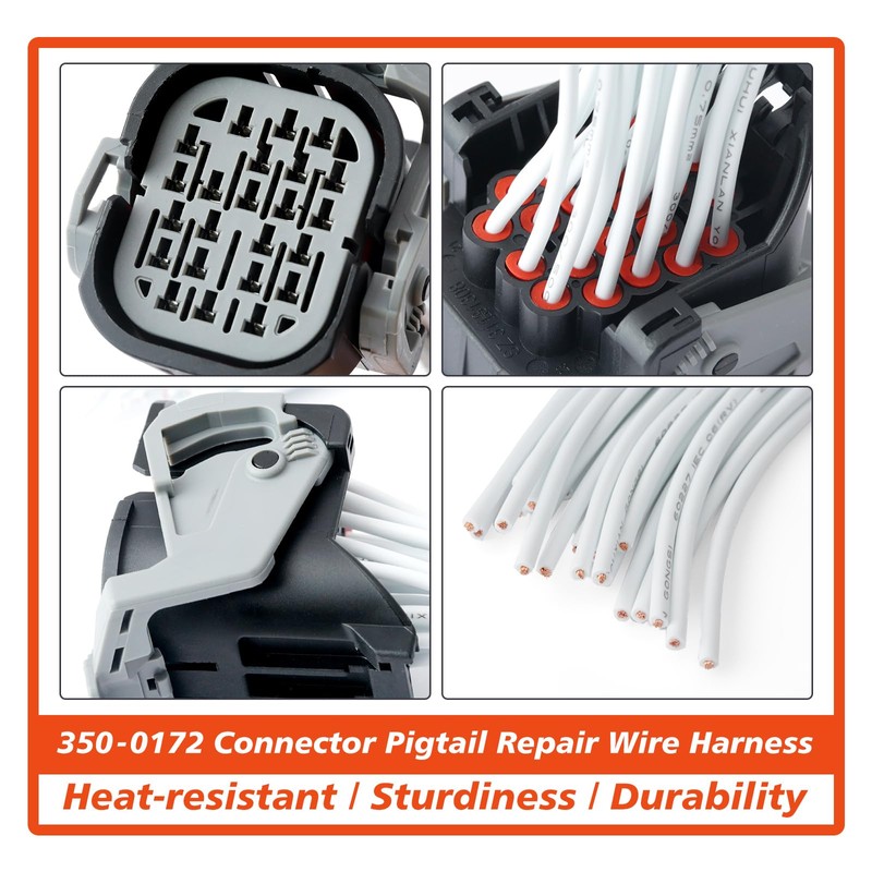 Mhrxusd 350-0172 Transmission Wiring Harness Connector Pigtail Replacement for Chrysler