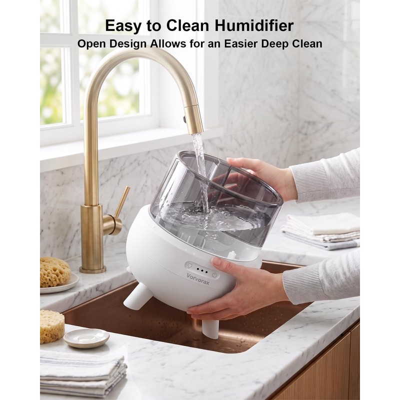 Baby Humidifiers for Bedroom, Cool Mist Humidifier Easy to Clean