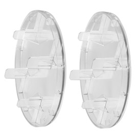 Electric Meter Covers for Milbank 6002 Plastic Meter Socket Blank Clear Cover，Replacement for 6002 Plastic Electric Meter Cover Plate (2 Pack)