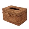 Rectangular Rattan Tissue Box Cover Rattan Woven Tissue Box Holder