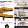 Floating Hidden Shelf Brackets L-Shaped Wall Shelf Support Brackets 6