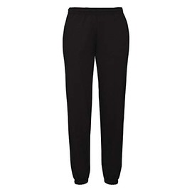 Fruit of The Loom Classic Elasticated Cuff Men's Jogging Bottoms - black, size: m