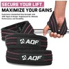 AQF Figure 8 Lifting Straps, Anti Slip Gym Wrist Supports