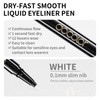 Docolor Ultra Fine Precision White Eyeliner, Professional Liquid Eyeliner, Waterproof