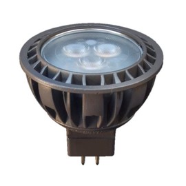 Brilliance MR-16 Low Voltage 12V LED Landscape Lighting Replacement Lamp Bulb 5 Watt, 15 Degree Spread, 3000K, Dimmable, Professional Series, Replaces 35W Halogen