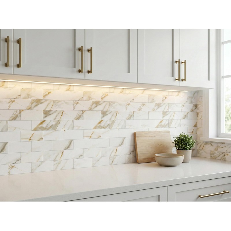 Yipscazo Peel and Stick backsplash 3 x 6 Inches 3D