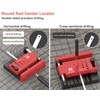Adoctech Round Rod Center Locator Drill Guide Jig Punching Hole
