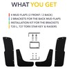 TWRAPS Slim Mud Flaps for Rivian R1T and Rivian R1S