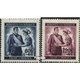 Bohemia and Moravia 53-54 (complete.issue.) unmounted mint/never hinged ** MNH 1940 Red Cross (Stamps for collectors) Red Cross