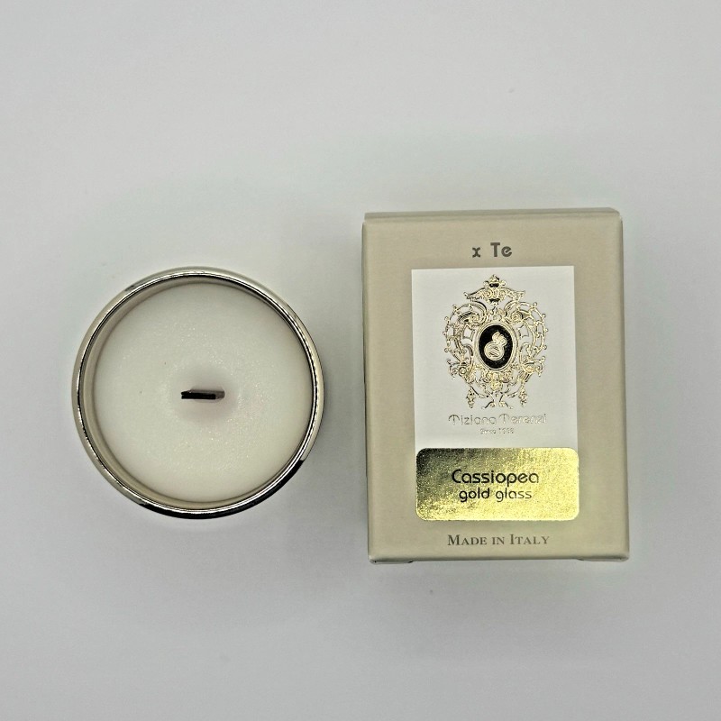 Tiziana Terenzi Cassiopea Scented Candle Gold Glass *NEW