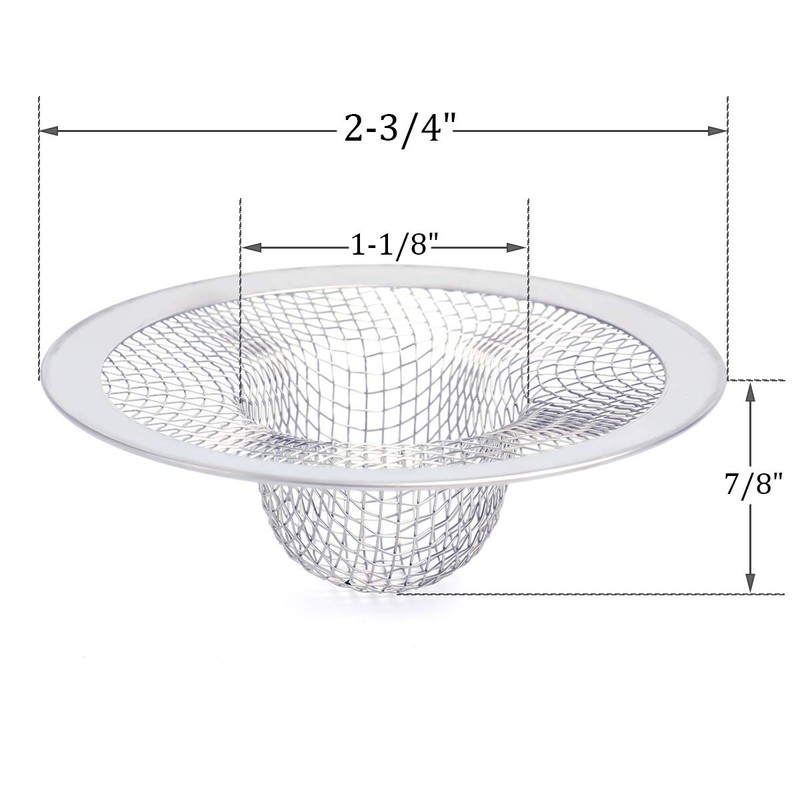 Kingrol 50 Pack Stainless Steel Sink Strainer, 2-3/4 Inch Slop