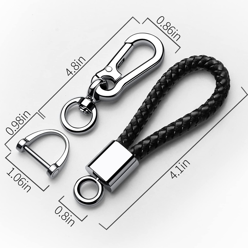 Tukellen - Llavero de piel para llavero de coche, regalo