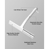 Shower Squeegee for Glass Doors, 8 in Silicone Bathroom Squeegee