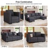 Belffin Corduroy Ottoman Modular Sectional Couch Module Parts Convertible Modern