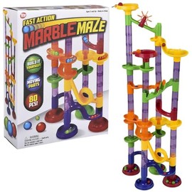 Rhode Island Novelty 80 Piece Marble Run