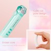 RosewineC 4 Pcs Cat Paw Shaped Retractable Erasers, 4 Color